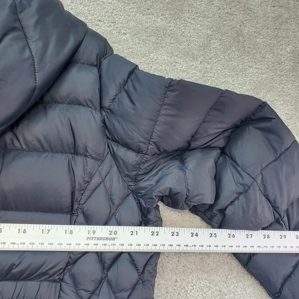 Michael Kors Puffer Jacket Womens XL Black Packable Down Hooded Quilted